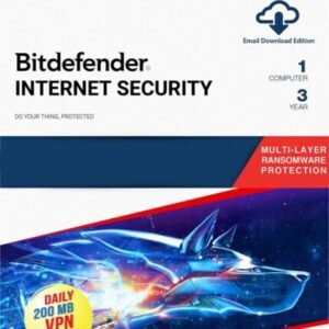 BitDefender Internet Security 1 User 3 Years Windows (Email Delivery)