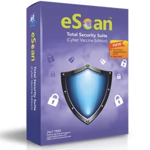 eScan Total Security V22 (Cyber Vaccine Edition) 1 User 3 Years | Instant Email Delivery