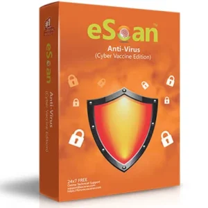 eScan Antivirus V22 (Cyber Vaccine Edition) 1 User 1 Year Instant Email Delivery