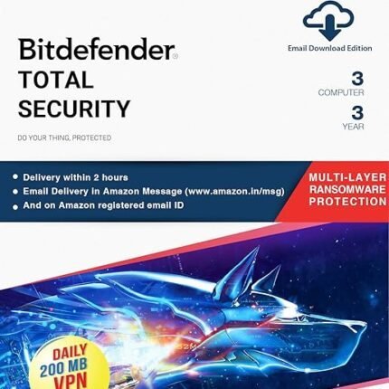 BitDefender Total Security Latest Version (Windows / Mac / Android / iOS) – 3 Devices 3 Years (Email Delivery)
