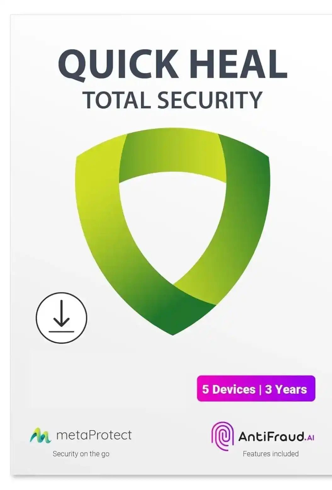 Quick Heal Total security, 5 User, 3 Year